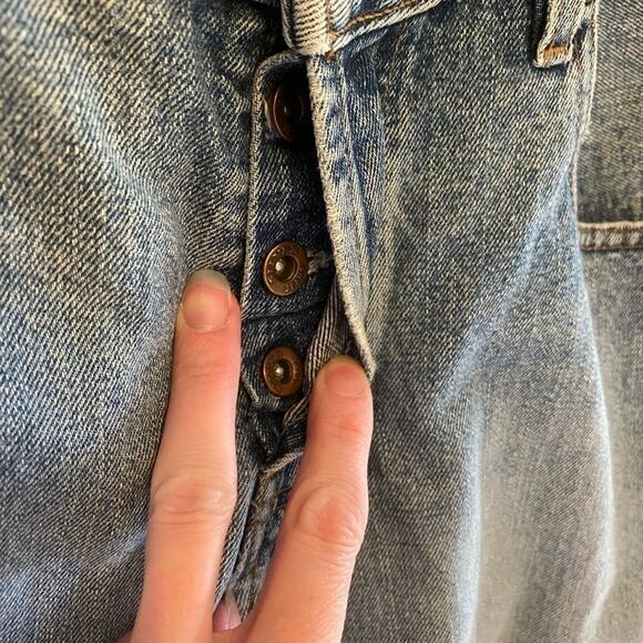 Silver Jeans Vintage Light Wash Button Fly Straight Leg Jeans L9618SU Size 30/32 - Picture 9 of 14